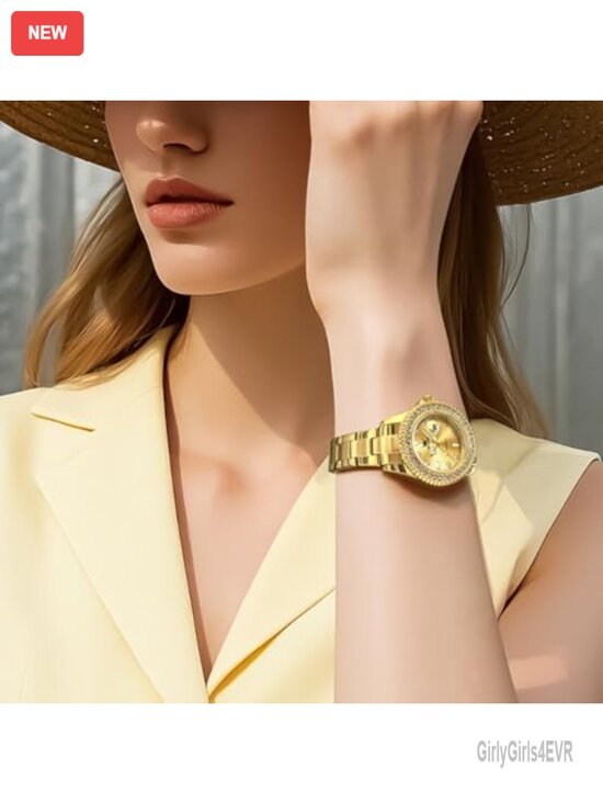 Ladies Watch Quartz Analog Stainless Steel Bracelet Water Resistant Dress Watch